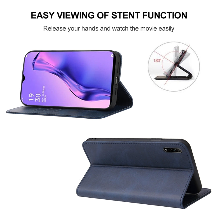 For OPPO A8 Magnetic Closure Leather Phone Case