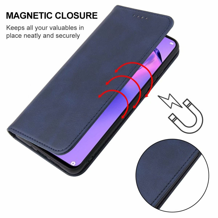 For OPPO A8 Magnetic Closure Leather Phone Case