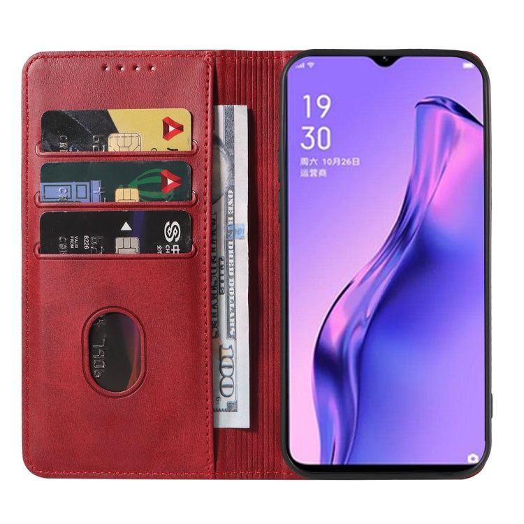 For OPPO A8 Magnetic Closure Leather Phone Case
