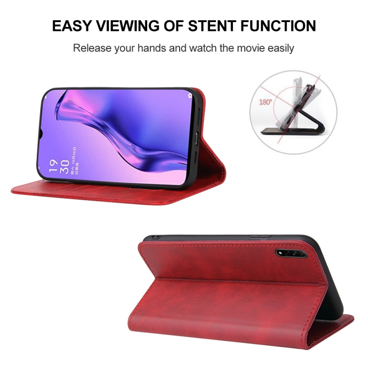 For OPPO A8 Magnetic Closure Leather Phone Case