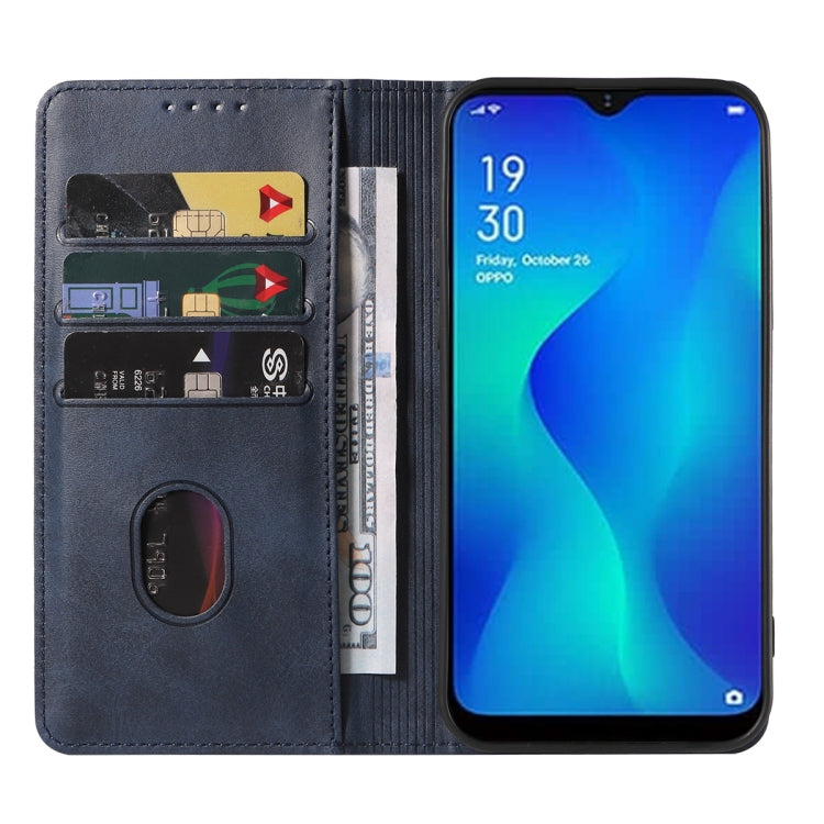For OPPO A11k Magnetic Closure Leather Phone Case
