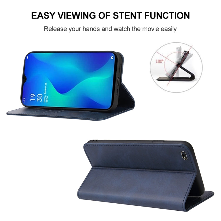 For OPPO A11k Magnetic Closure Leather Phone Case