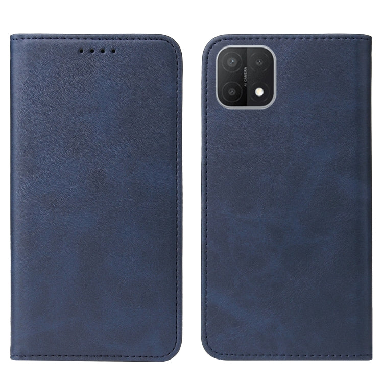 For OPPO A15s Magnetic Closure Leather Phone Case