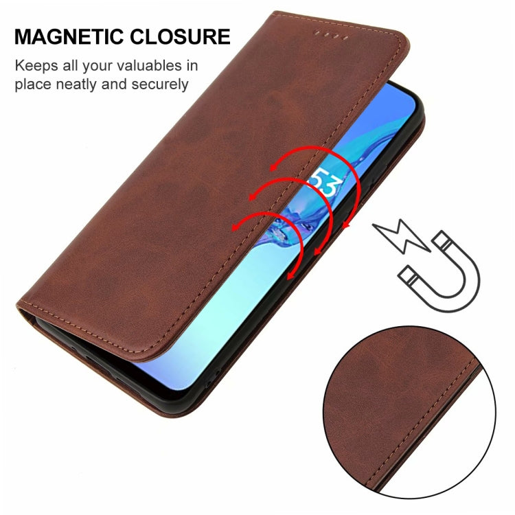 For OPPO A53 Magnetic Closure Leather Phone Case