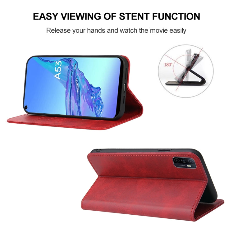 For OPPO A53 Magnetic Closure Leather Phone Case