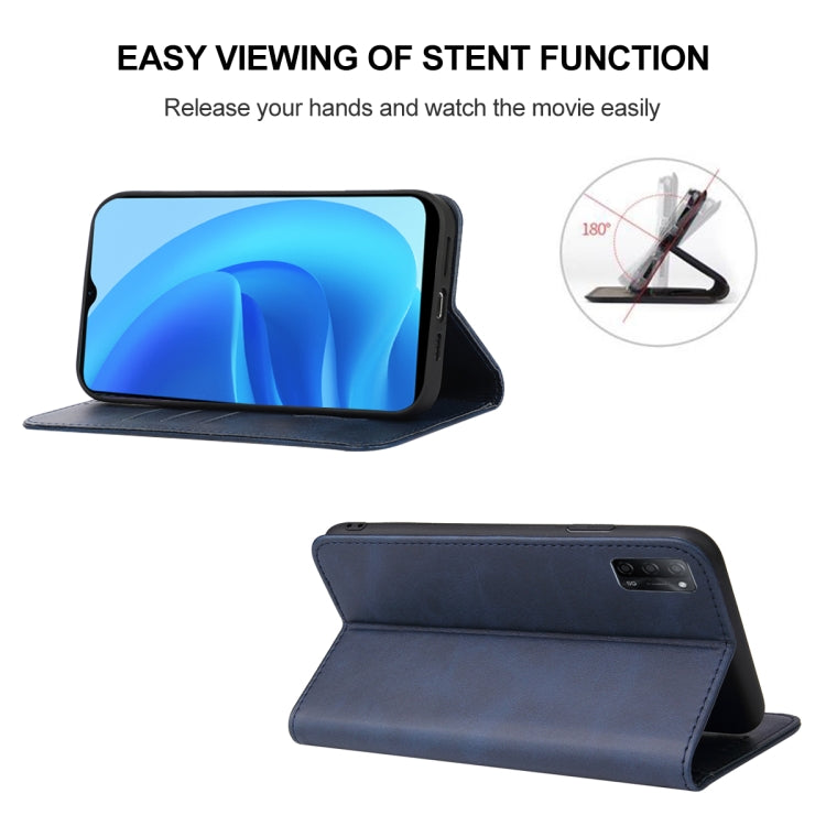 For OPPO A53s 5G Magnetic Closure Leather Phone Case