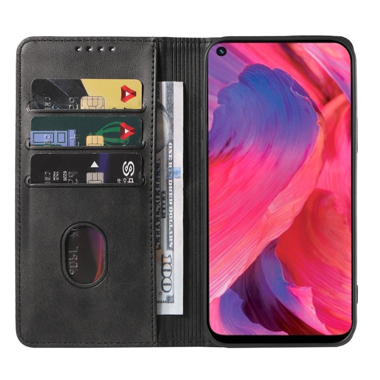 For OPPO A54 Magnetic Closure Leather Phone Case