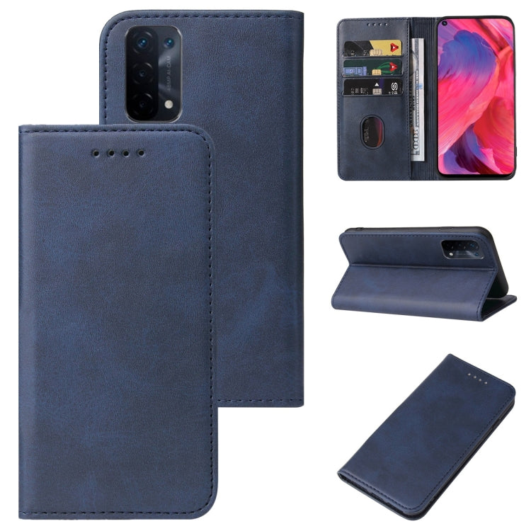 For OPPO A54 Magnetic Closure Leather Phone Case
