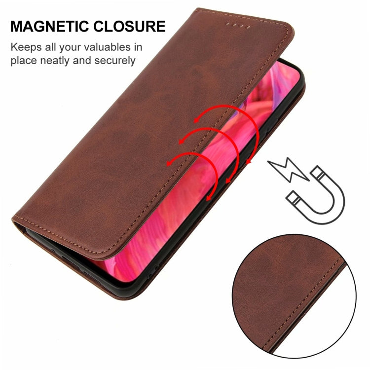 For OPPO A54 Magnetic Closure Leather Phone Case