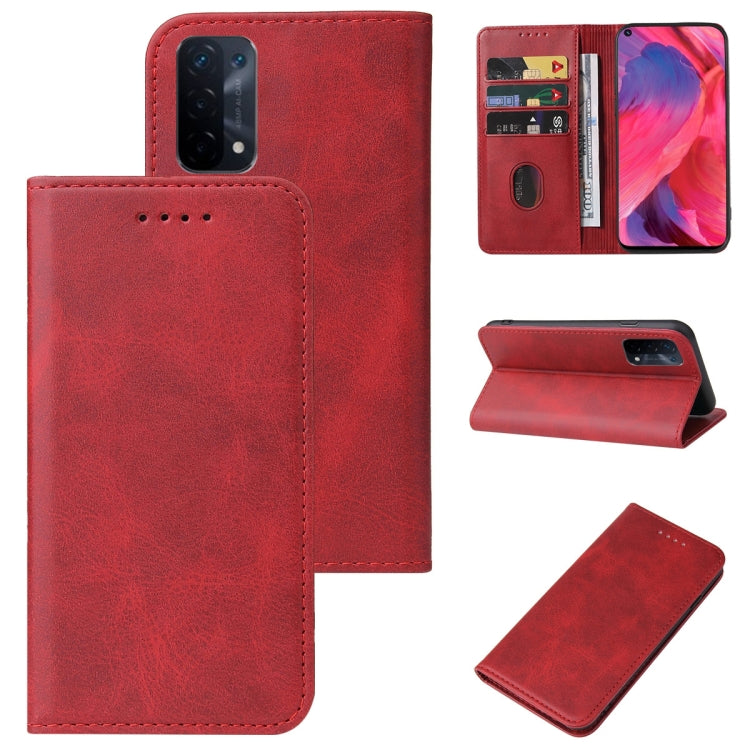 For OPPO A54 Magnetic Closure Leather Phone Case