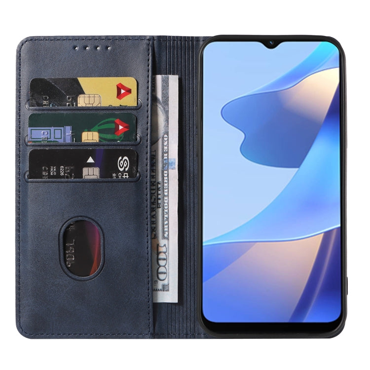 For OPPO A54s Magnetic Closure Leather Phone Case