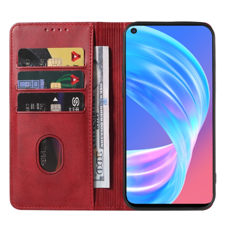 For OPPO A73 Magnetic Closure Leather Phone Case