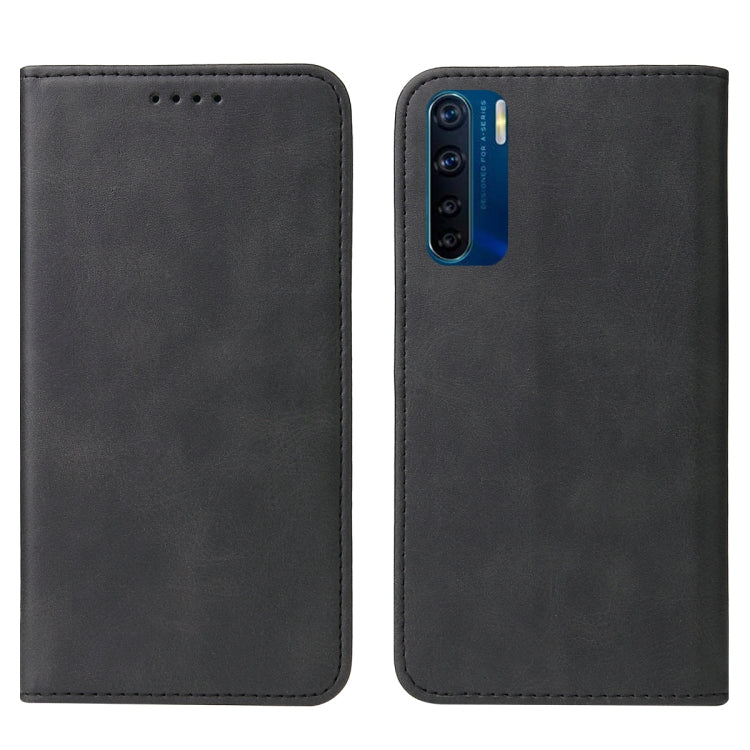 For OPPO A91 Magnetic Closure Leather Phone Case