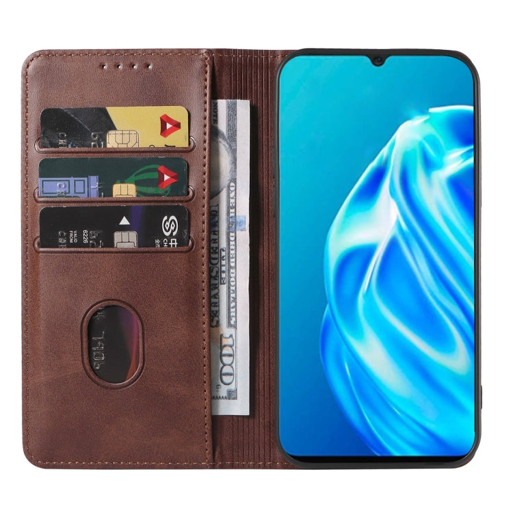 For OPPO A91 Magnetic Closure Leather Phone Case