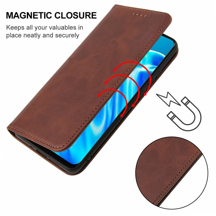 For OPPO A91 Magnetic Closure Leather Phone Case