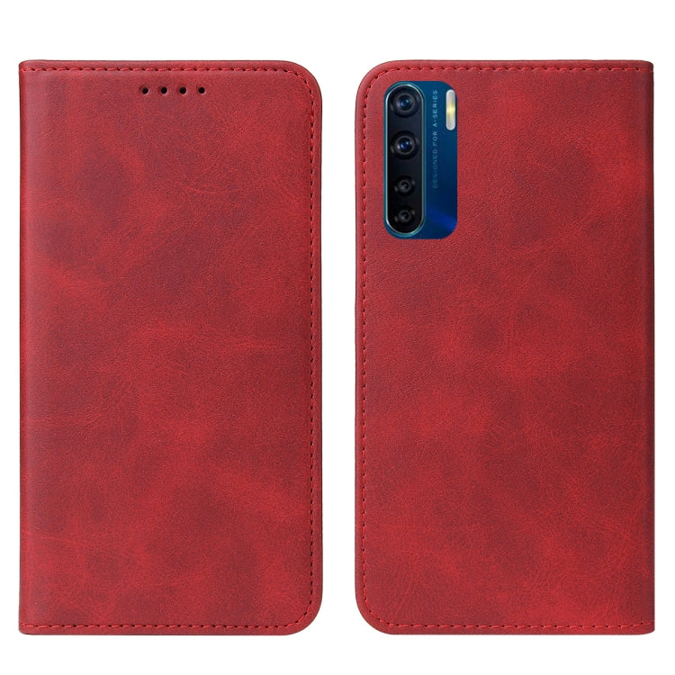 For OPPO A91 Magnetic Closure Leather Phone Case