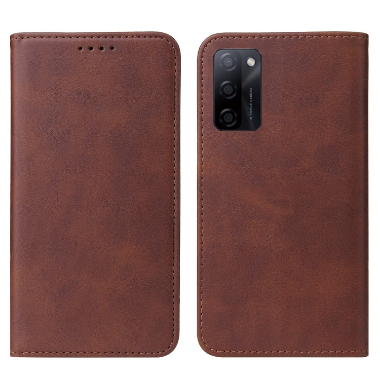 For OPPO A55s 5G / CPH2309 Magnetic Closure Leather Phone Case