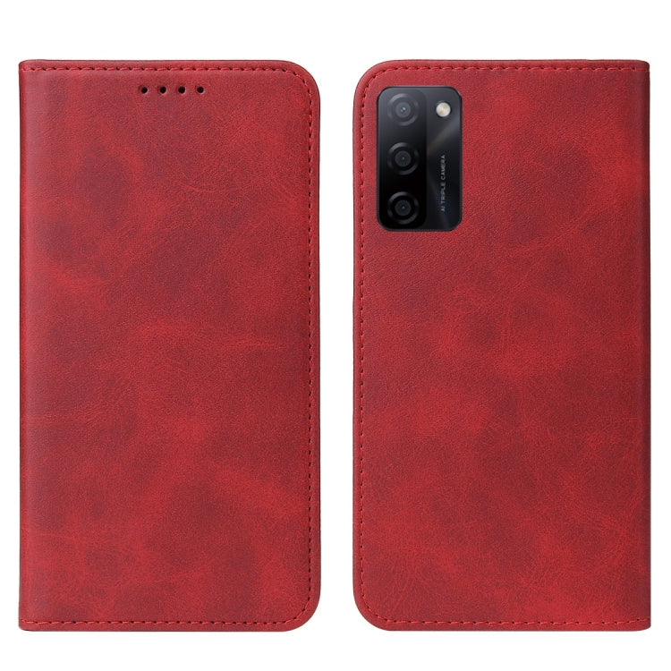 For OPPO A55s 5G / CPH2309 Magnetic Closure Leather Phone Case