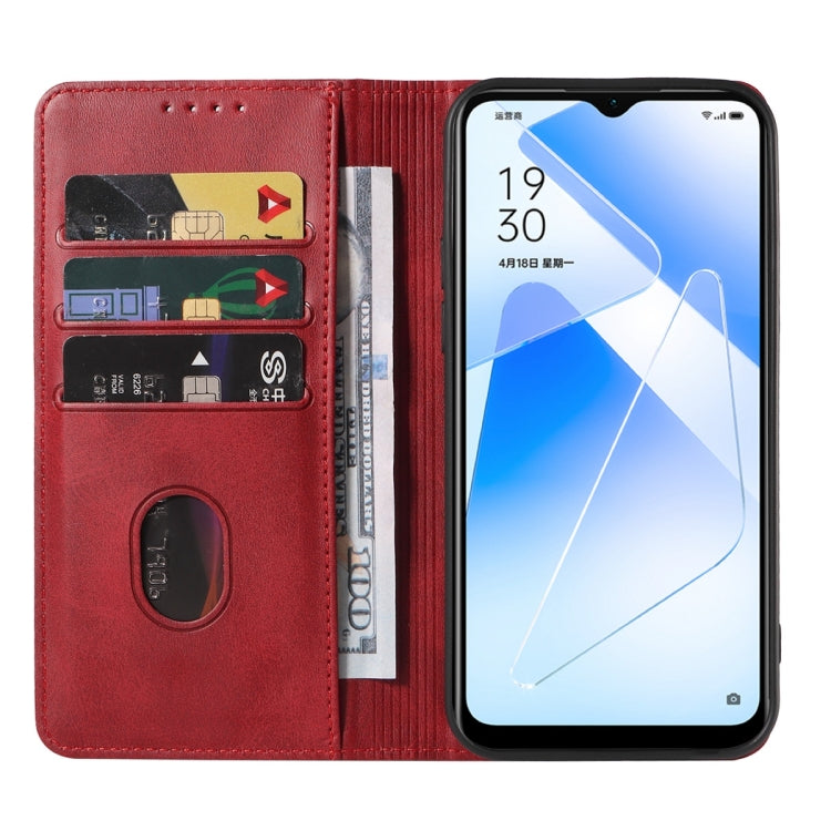 For OPPO A55s 5G / CPH2309 Magnetic Closure Leather Phone Case