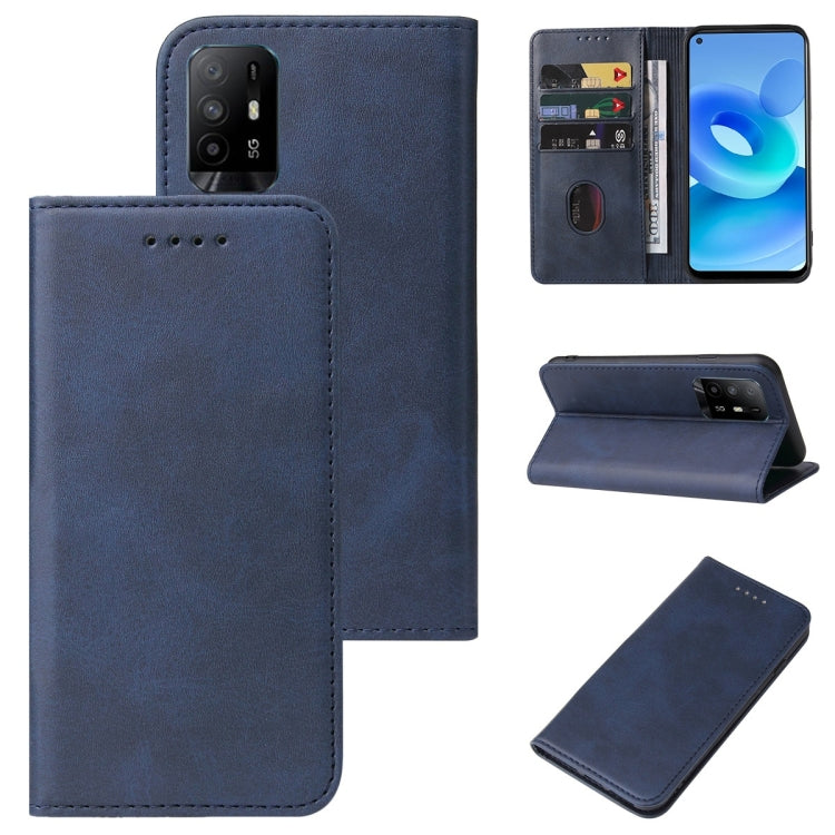 For OPPO A95 5G Magnetic Closure Leather Phone Case