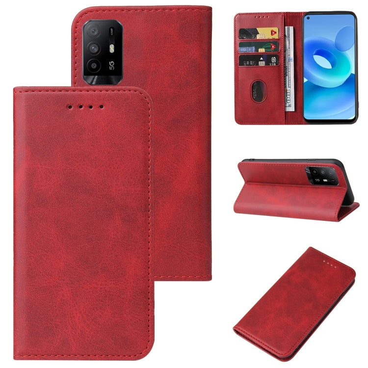 For OPPO A95 5G Magnetic Closure Leather Phone Case