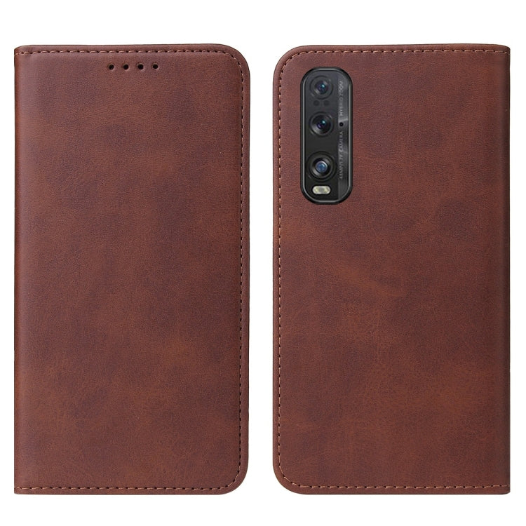 For OPPO Find X2 Magnetic Closure Leather Phone Case