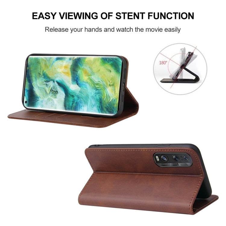 For OPPO Find X2 Magnetic Closure Leather Phone Case