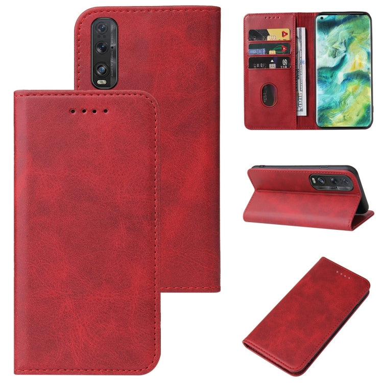 For OPPO Find X2 Magnetic Closure Leather Phone Case