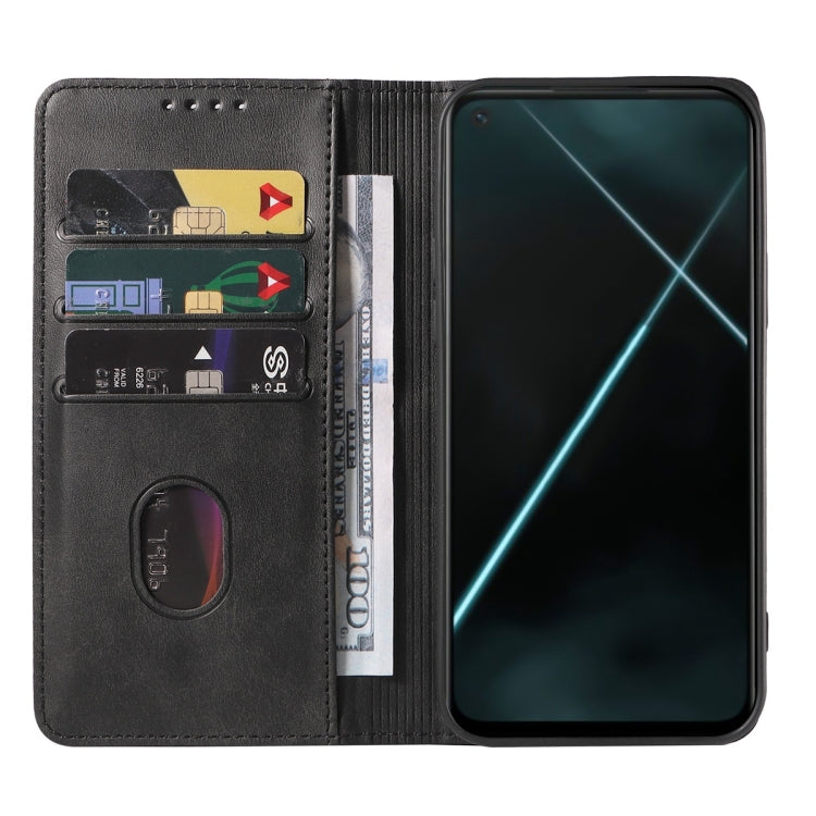 For OPPO K7x Magnetic Closure Leather Phone Case