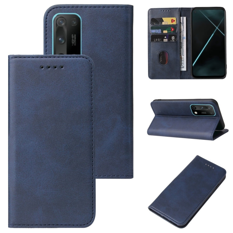 For OPPO K7x Magnetic Closure Leather Phone Case