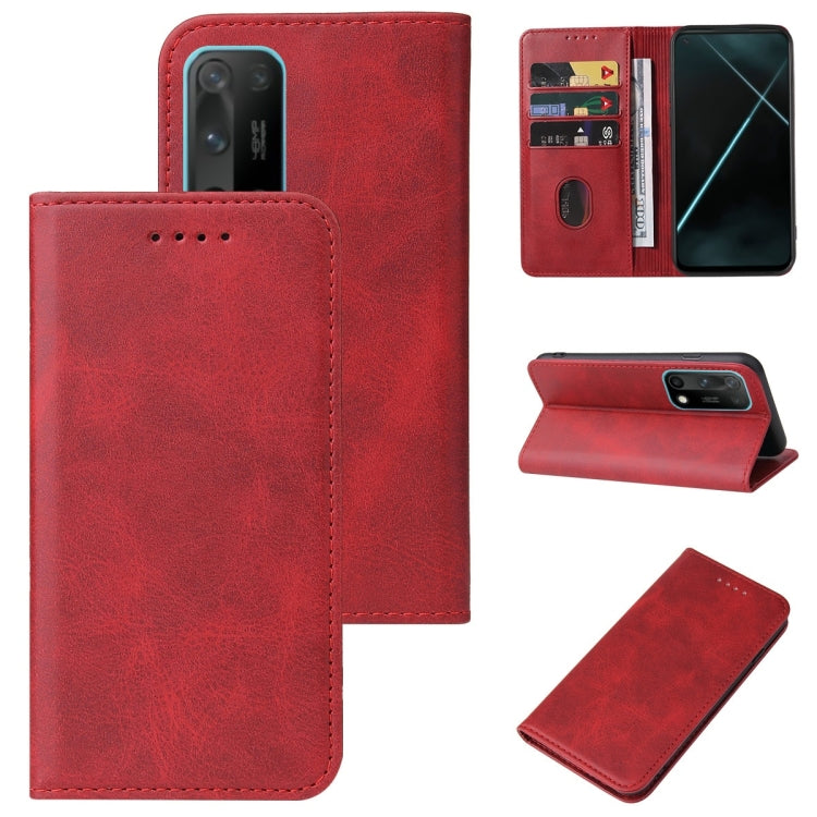 For OPPO K7x Magnetic Closure Leather Phone Case