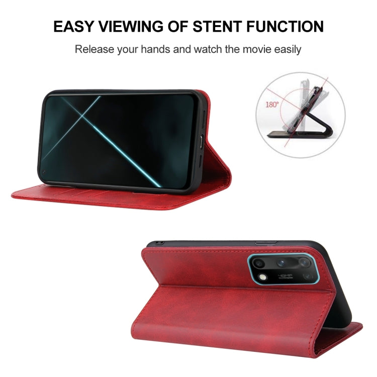 For OPPO K7x Magnetic Closure Leather Phone Case