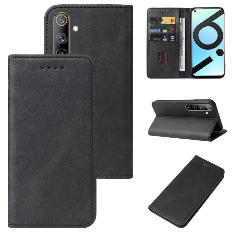 For Realme 6i India Magnetic Closure Leather Phone Case