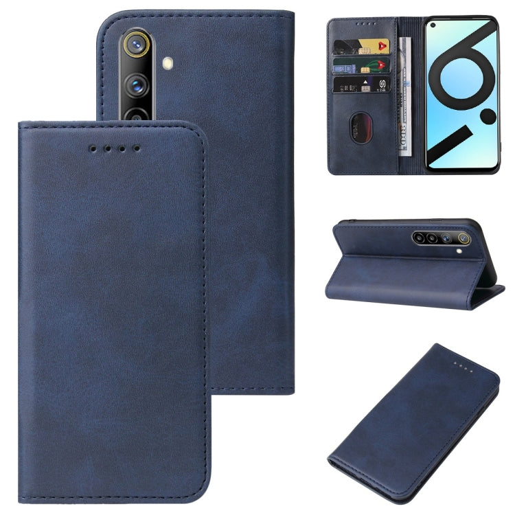 For Realme 6i India Magnetic Closure Leather Phone Case