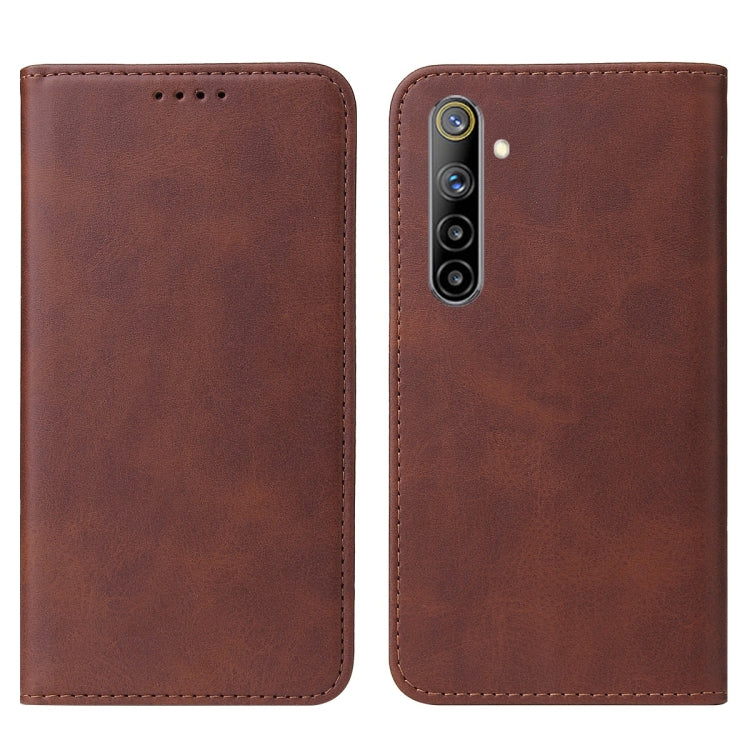 For Realme 6i India Magnetic Closure Leather Phone Case