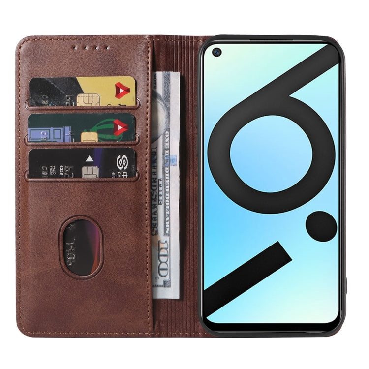 For Realme 6i India Magnetic Closure Leather Phone Case