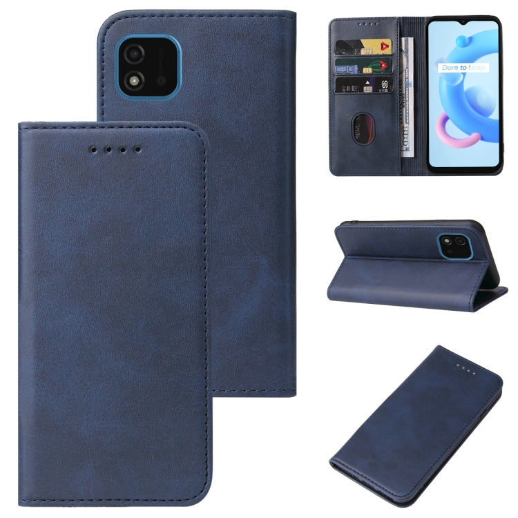 For Realme C11 2021 Magnetic Closure Leather Phone Case