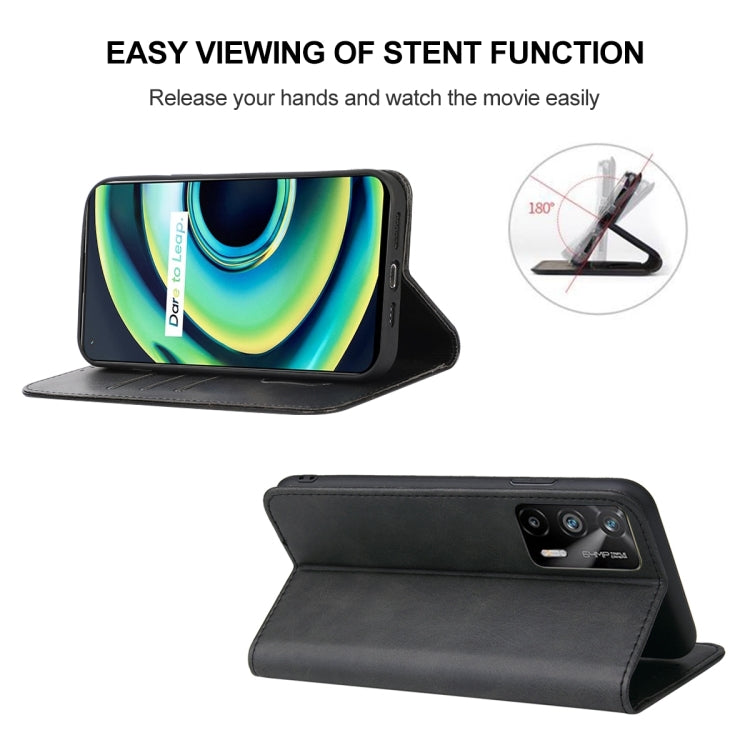 For Realme GT 5G / GT Neo2T / Q3 Pro 5G Magnetic Closure Leather Phone Case