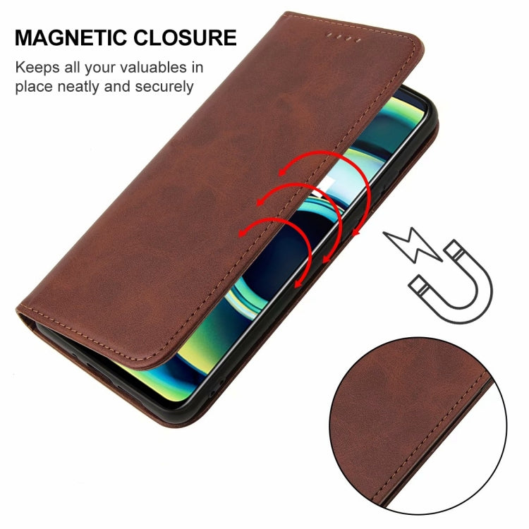 For Realme GT 5G / GT Neo2T / Q3 Pro 5G Magnetic Closure Leather Phone Case