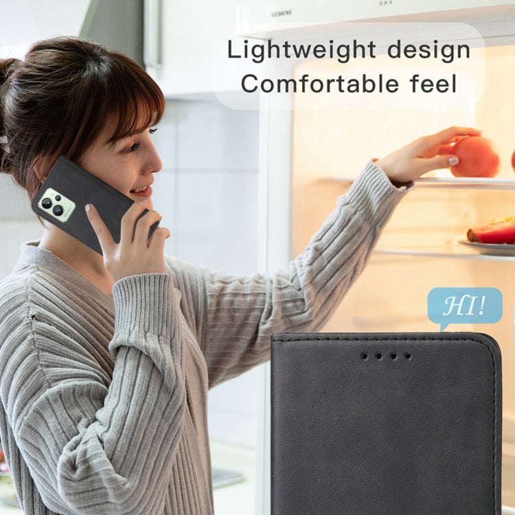 For Realme GT2 Pro Magnetic Closure Leather Phone Case