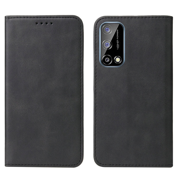 For Realme Q2 Magnetic Closure Leather Phone Case