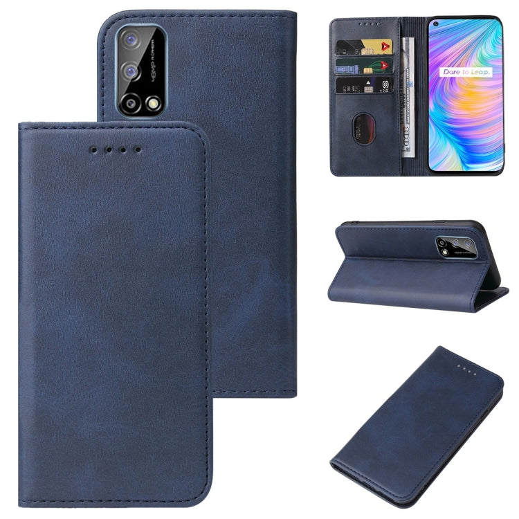 For Realme Q2 Magnetic Closure Leather Phone Case