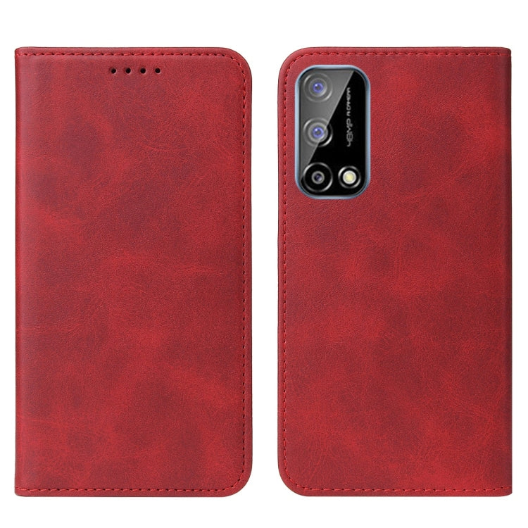 For Realme Q2 Magnetic Closure Leather Phone Case