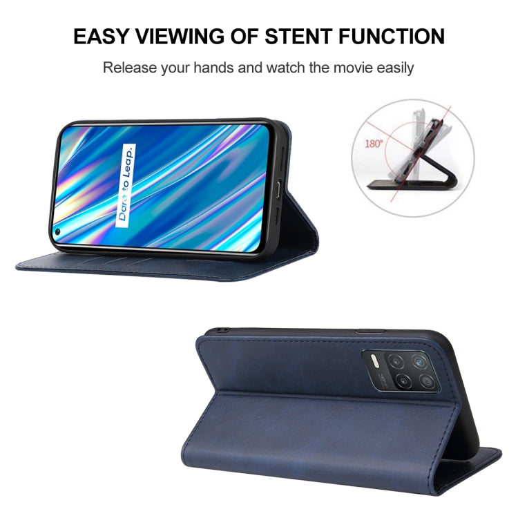 For Realme Q3i 5G Magnetic Closure Leather Phone Case