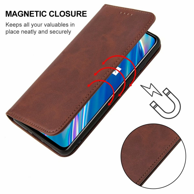 For Realme Q3i 5G Magnetic Closure Leather Phone Case