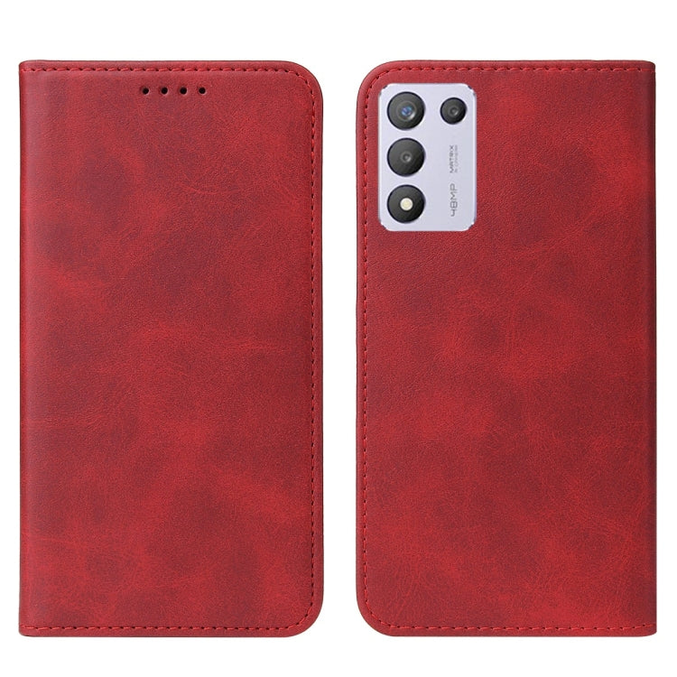 For Realme Q3t Magnetic Closure Leather Phone Case