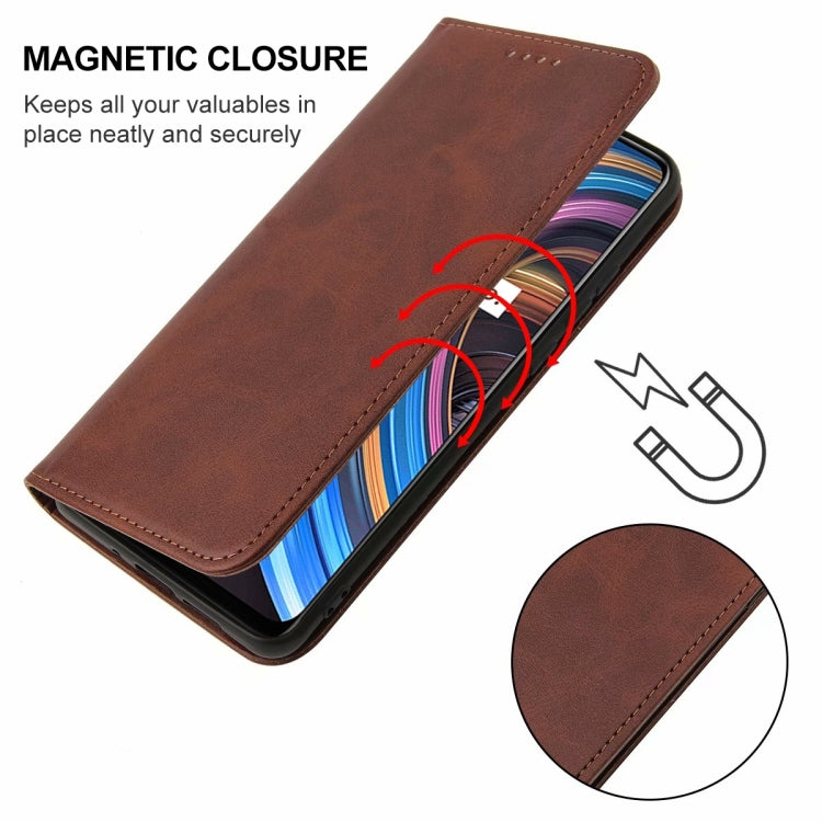 For Realme X7 / Q2 Pro Magnetic Closure Leather Phone Case