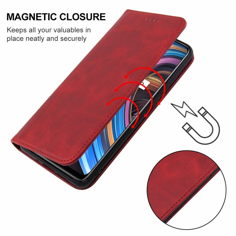 For Realme X7 / Q2 Pro Magnetic Closure Leather Phone Case