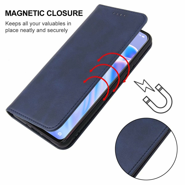 For OPPO Reno3 A JP Version Magnetic Closure Leather Phone Case