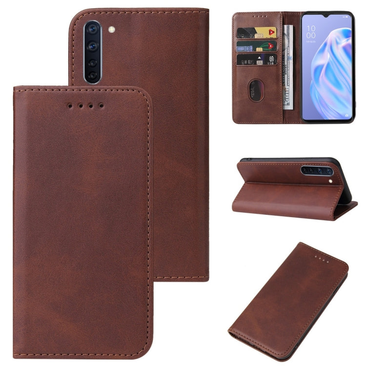 For OPPO Reno3 A JP Version Magnetic Closure Leather Phone Case